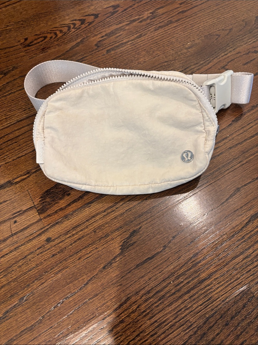 lululemon athletica Cream Belt Bag with Subtle Logo